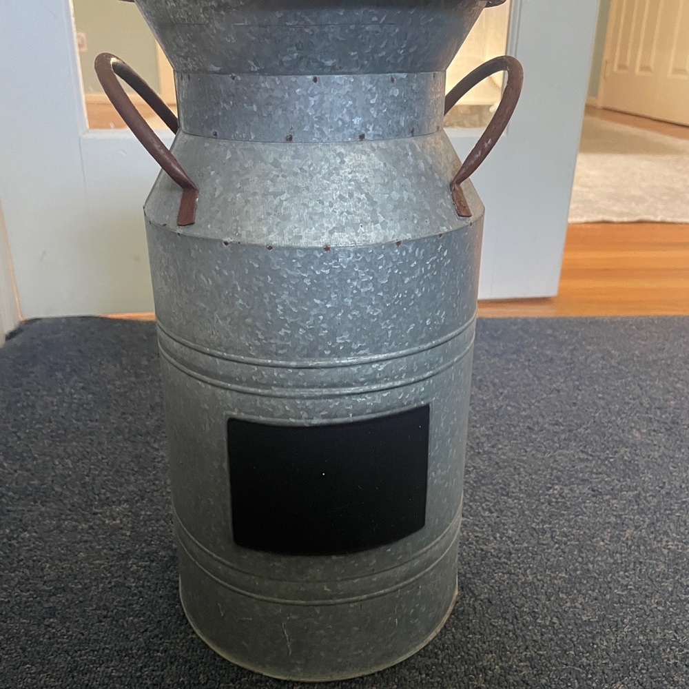 Expressions Galvanized Chalkboard Milk Can